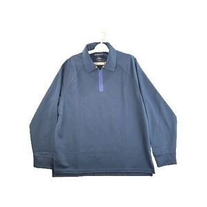 Bonobos Sweater Blue Mens‎ Large Pullover Slim Fit Fleece Golf 1/4 Zip Casual